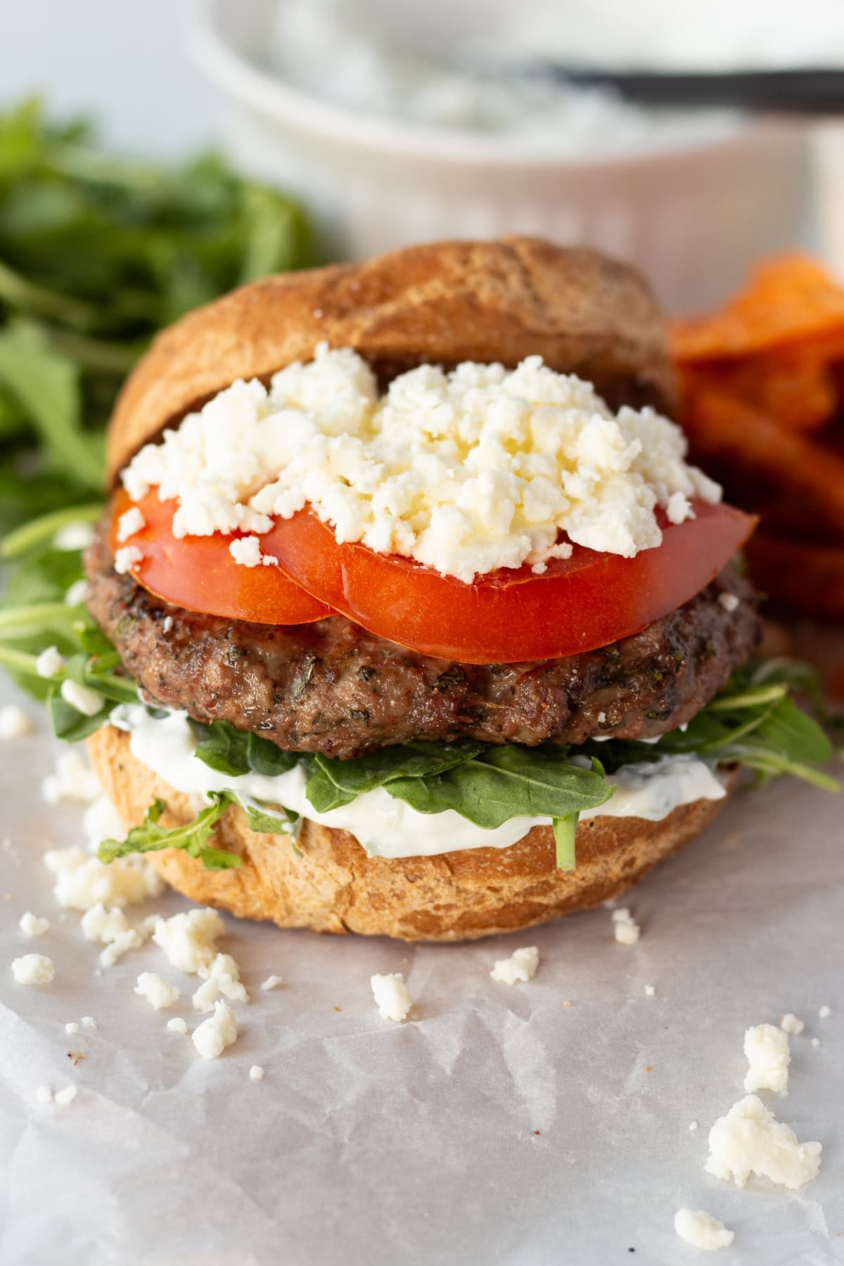 Grilled Lamb Burger